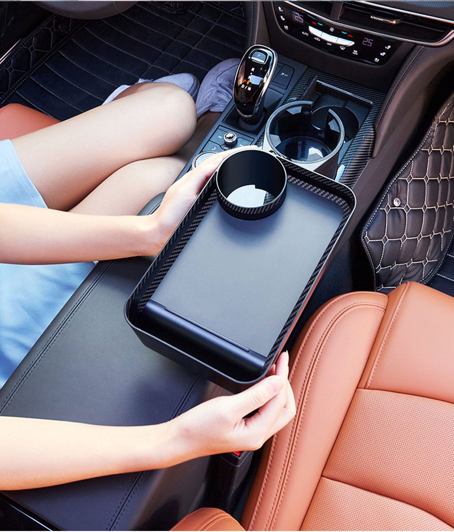 Car Cup Holder Tray 2 in 1