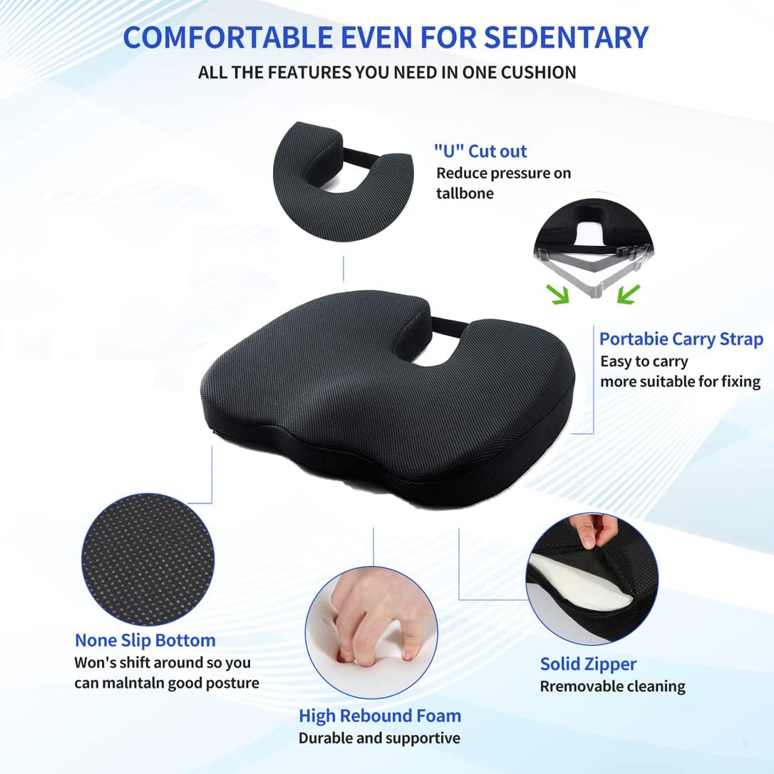 Car & Chair Seat Cushion Memory Foam