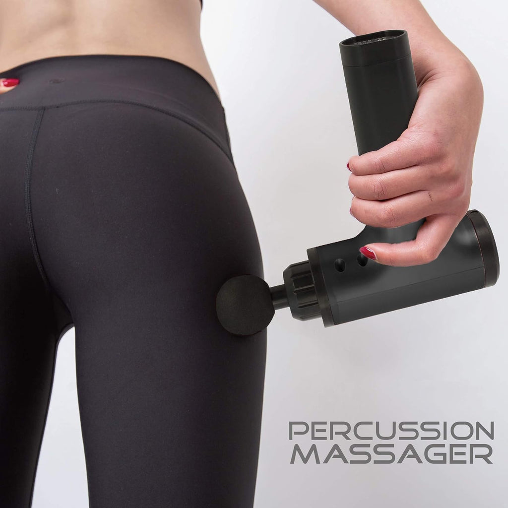 Handheld 6 in 1 Percussion Massage Gun with 4 Heads