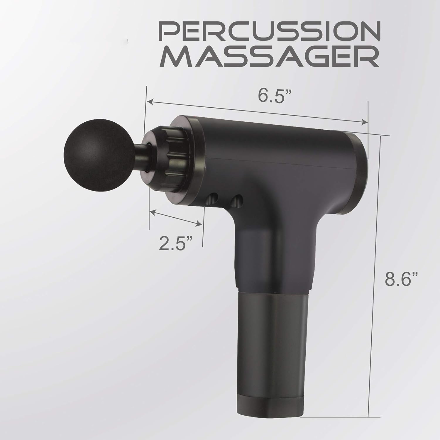 Handheld 6 in 1 Percussion Massage Gun with 4 Heads
