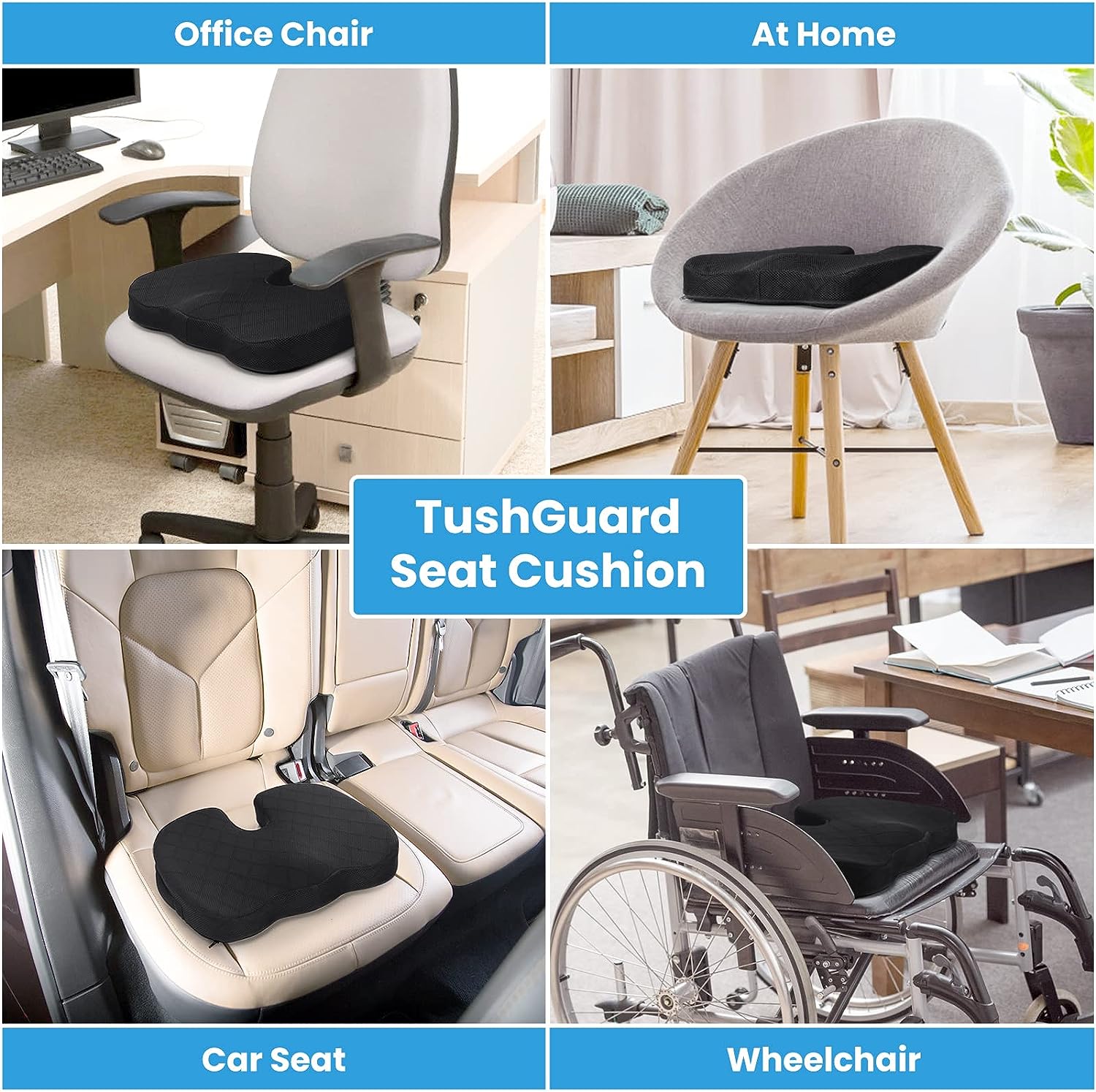 Car & Chair Seat Cushion Memory Foam
