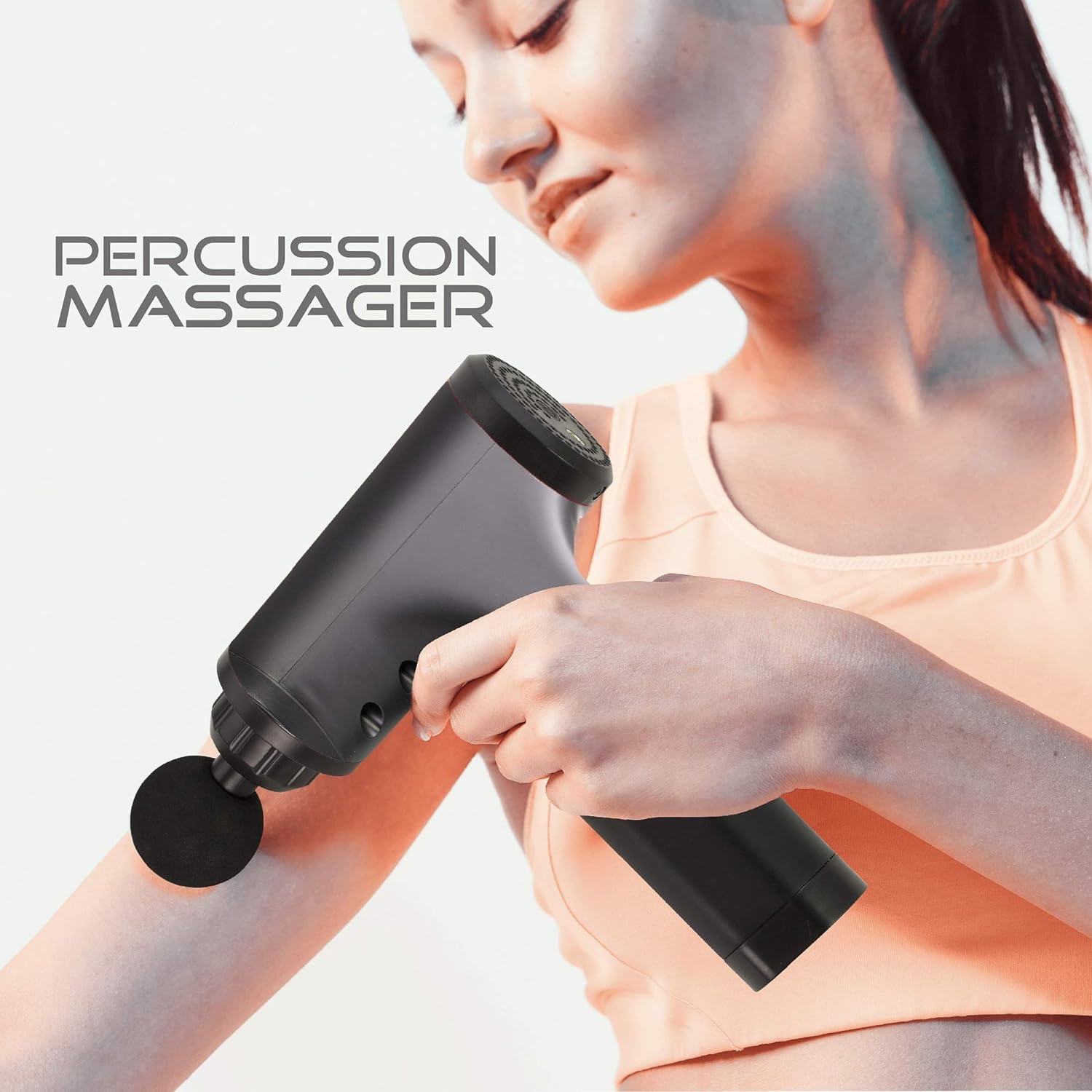 Handheld 6 in 1 Percussion Massage Gun with 4 Heads