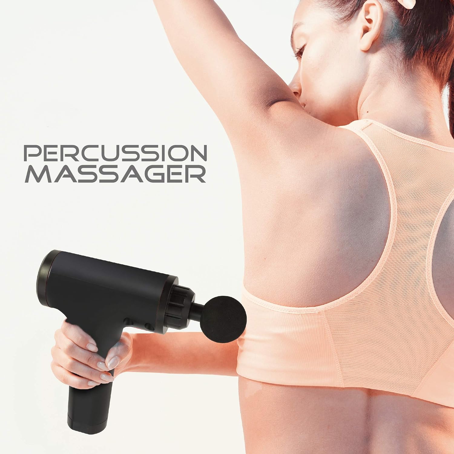Handheld 6 in 1 Percussion Massage Gun with 4 Heads