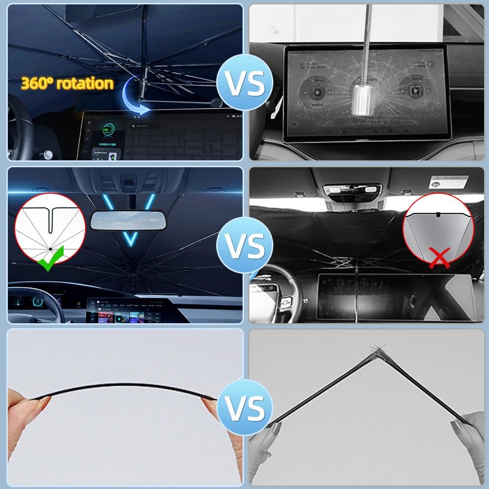 360 rotatable Car's Windshield Umbrella Foldable