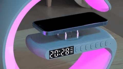 Google Shape LED Wireless Charging & Speaker Lamp