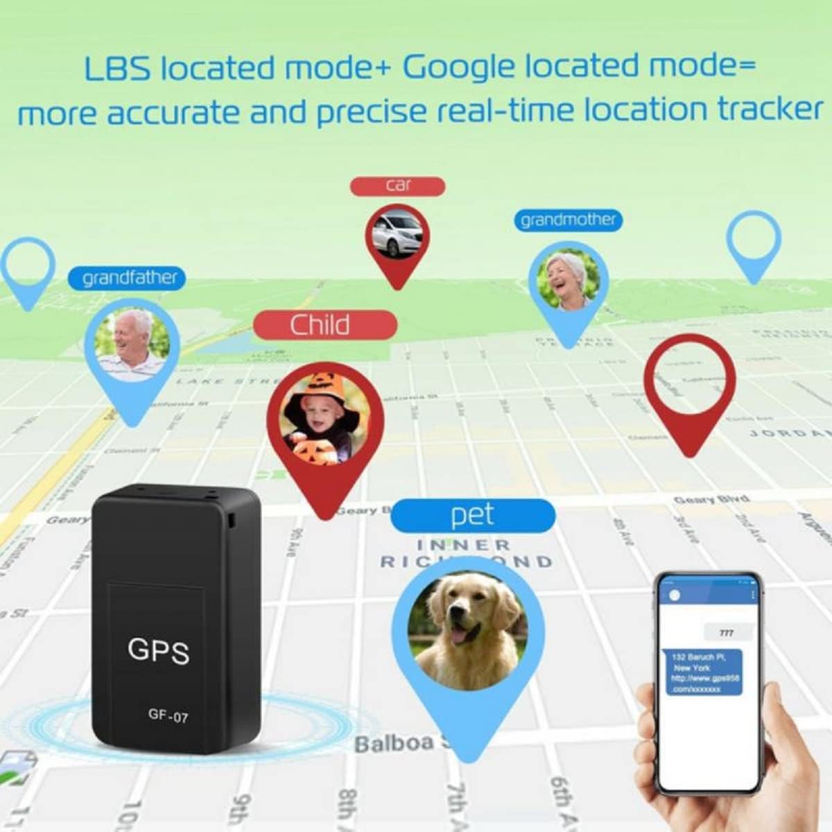 Mini Magnetic GPS Tracker for Vehicles with Real Time Car Locator