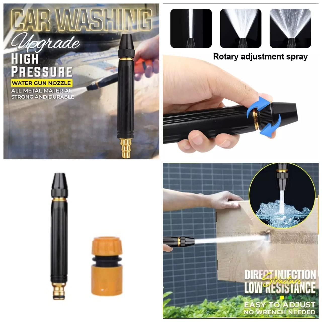 High Pressure Water Direct Spray Gun Car Wash [FREE DELIVERY]