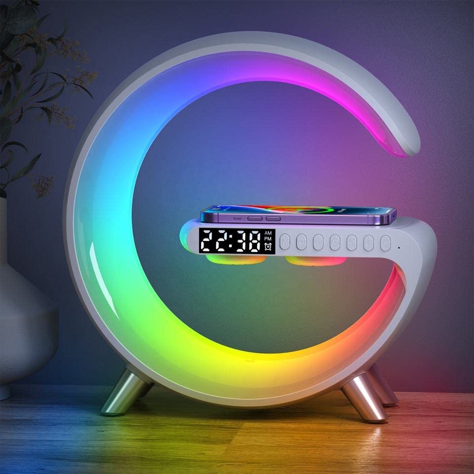 Google Shape LED Wireless Charging & Speaker Lamp