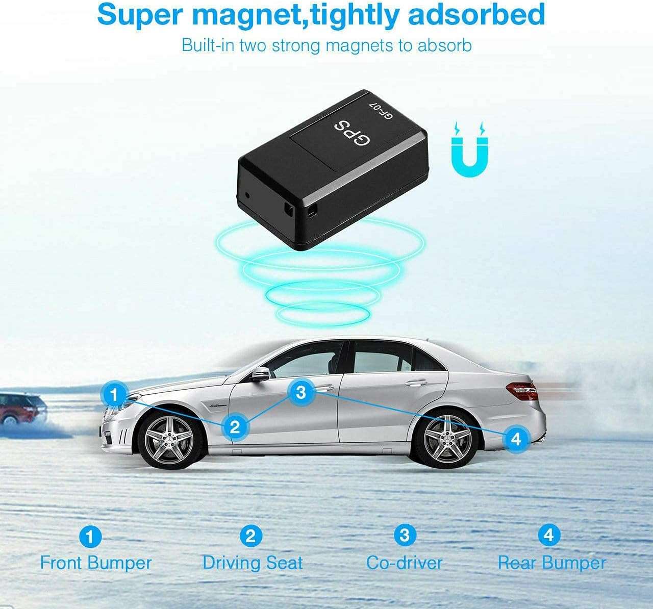 Mini Magnetic GPS Tracker for Vehicles with Real Time Car Locator