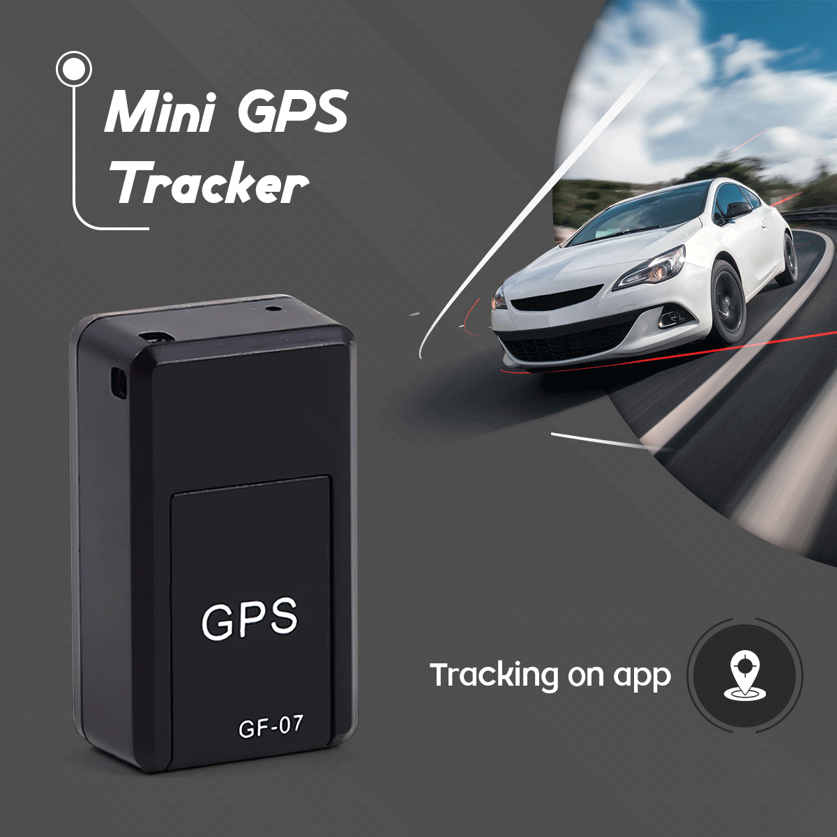 Mini Magnetic GPS Tracker for Vehicles with Real Time Car Locator