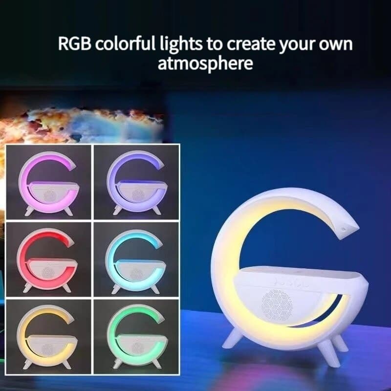 Google Shape LED Wireless Charging & Speaker Lamp