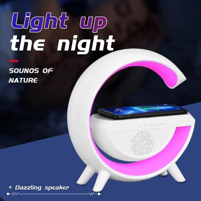 Google Shape LED Wireless Charging & Speaker Lamp