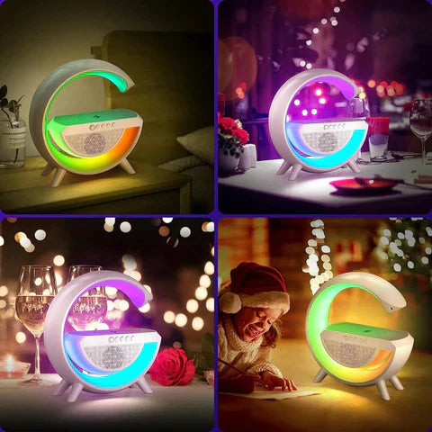 Google Shape LED Wireless Charging & Speaker Lamp